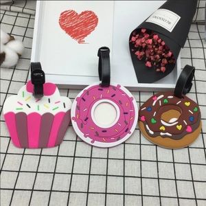New Luggage Bag Tags Pink and Brown donuts available
